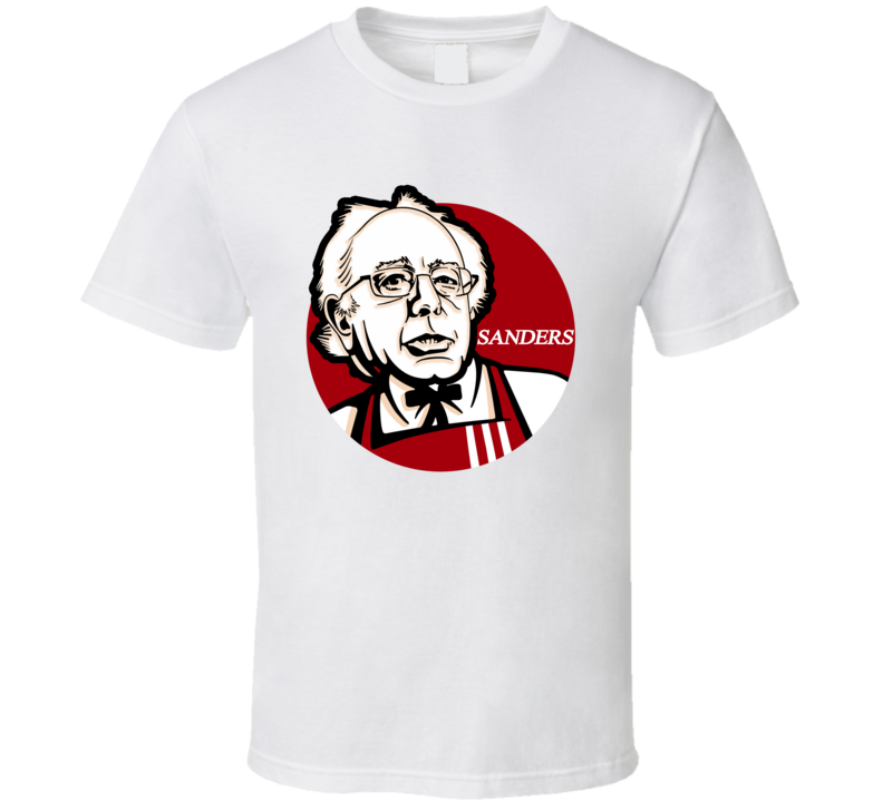 Colonel Bernie Sanders KFC Kentucky Fried Chicken Parody Political T Shirt Colonel Bernie Sanders KFC Kentucky Fried Chicken Parody Political T Shirt