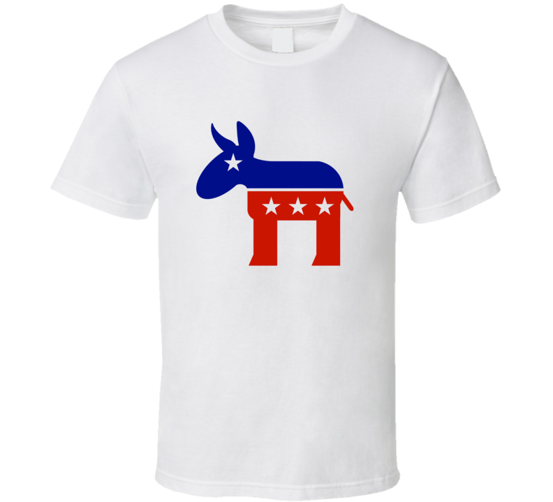 Democratic Party Donkey Presidential Logos United States T Shirt Democratic Party Donkey Presidential Logos United States T Shirt