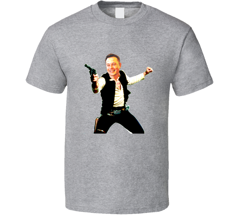 Elon As Han Solo Shooting Gun T Shirt Elon As Han Solo Shooting Gun T Shirt