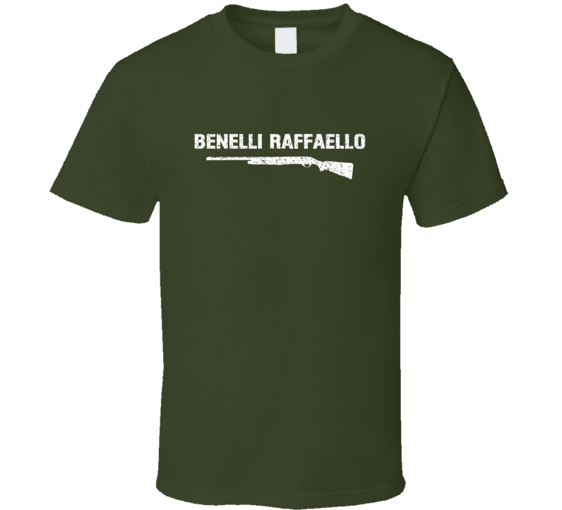 Benelli Raffaello Shotgun Military Distressed T Shirt Benelli Raffaello Shotgun Military Distressed T Shirt