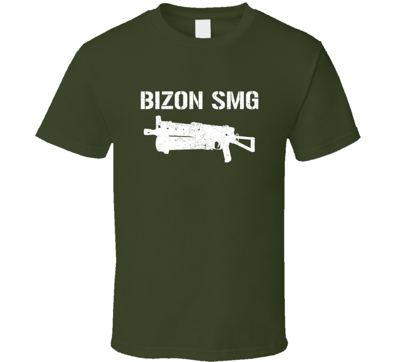 Bizon Smg Submachine Gun Military Distressed T Shirt Bizon Smg Submachine Gun Military Distressed T Shirt