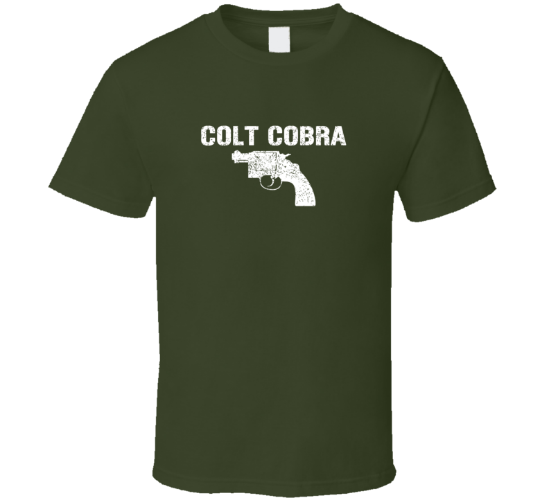 Colt Cobra Revolver Military Distressed T Shirt Colt Cobra Revolver Military Distressed T Shirt
