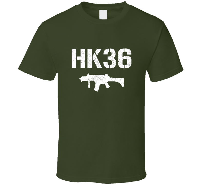 Hk36 Rifle Military Distressed T Shirt Hk36 Rifle Military Distressed T Shirt