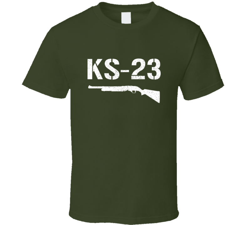 Ks23 Shotgun Military Distressed T Shirt Ks23 Shotgun Military Distressed T Shirt