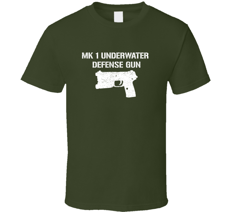 Mk 1 Underwater Defense Gun Pistol Military Distressed T Shirt Mk 1 Underwater Defense Gun Pistol Military Distressed T Shirt