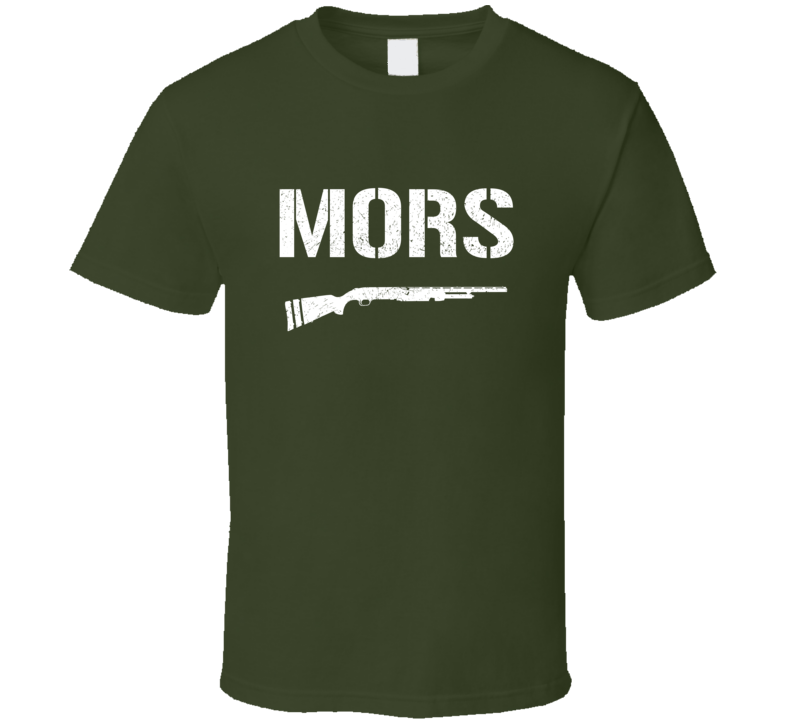 Mors Shotgun Military Distressed T Shirt Mors Shotgun Military Distressed T Shirt