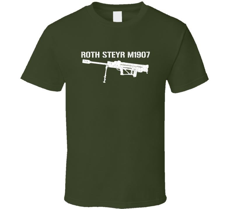 Roth Steyr M1907 Sniper Rifle Military Distressed T Shirt Roth Steyr M1907 Sniper Rifle Military Distressed T Shirt