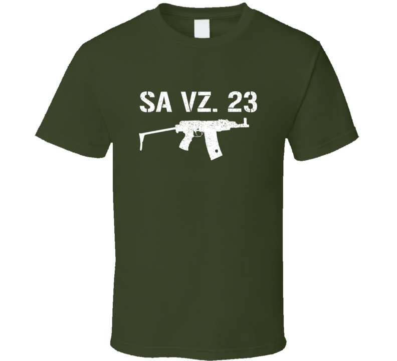 Sa Vz 23 Rifle Military Distressed T Shirt Sa Vz 23 Rifle Military Distressed T Shirt