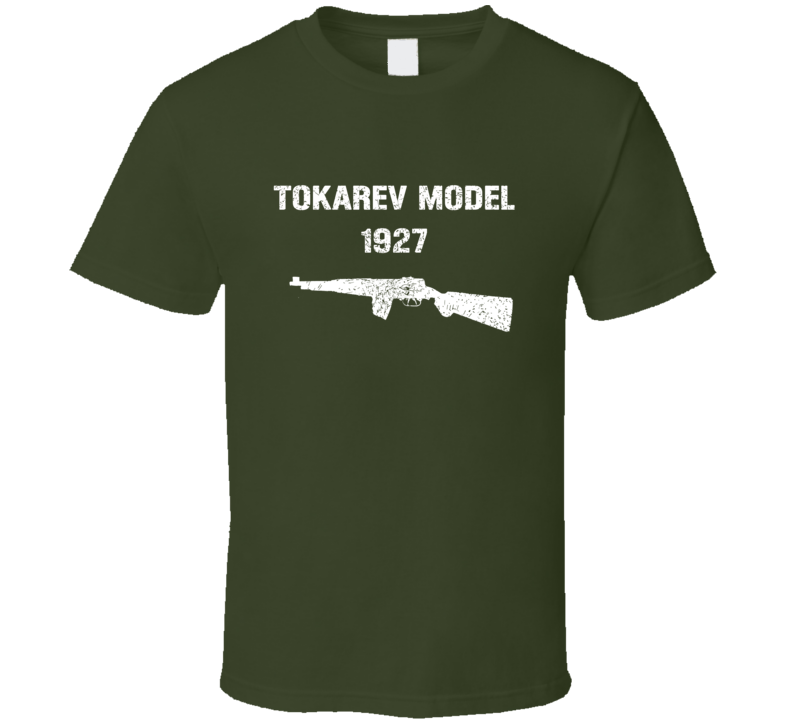 Tokarev Model 1927 Pistol Military Distressed T Shirt Tokarev Model 1927 Pistol Military Distressed T Shirt