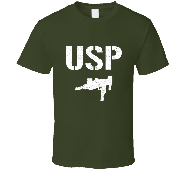 Usp Submachine Gun Military Distressed T Shirt Usp Submachine Gun Military Distressed T Shirt