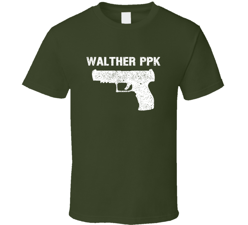 Walther Ppk Pistol Military Distressed T Shirt Walther Ppk Pistol Military Distressed T Shirt