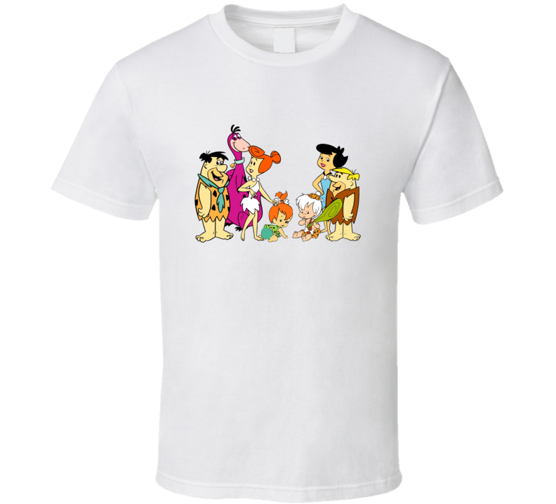 The Flintstones Fred Wilma Pebbles Dino Barney Betty Bamm-Bamm Classic TV T Shirt The Flintstones Fred Wilma Pebbles Dino Barney Betty Bamm-Bamm Classic TV T Shirt