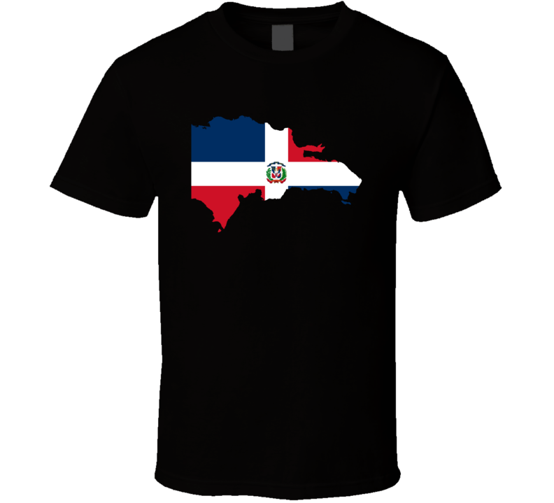 Dominican Republic Flag Map T Shirt Dominican Republic Flag Map T Shirt