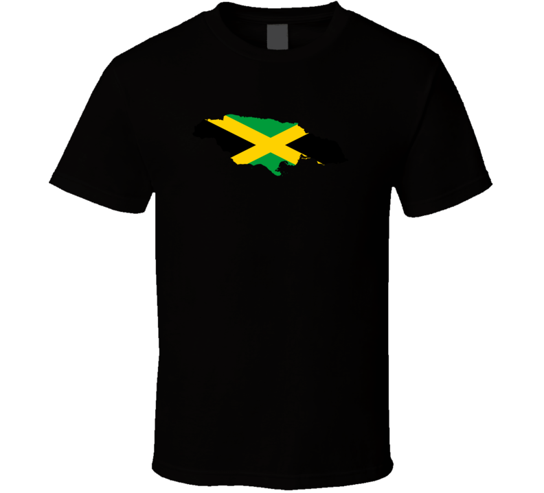 Jamaica Flag Map T Shirt Jamaica Flag Map T Shirt