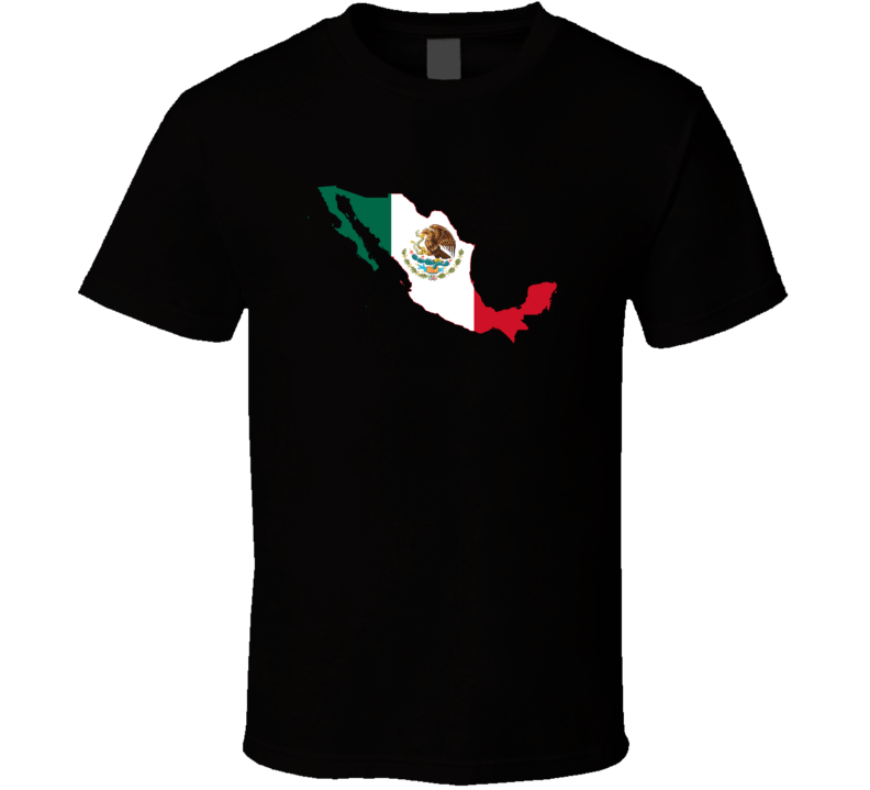 Mexico Flag Map T Shirt Mexico Flag Map T Shirt