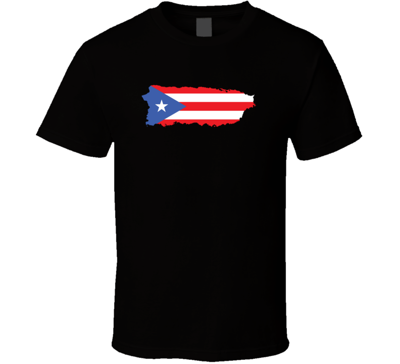 Puerto Rico Flag Map T Shirt Puerto Rico Flag Map T Shirt