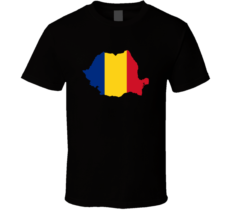 Romania Flag Map T Shirt Romania Flag Map T Shirt