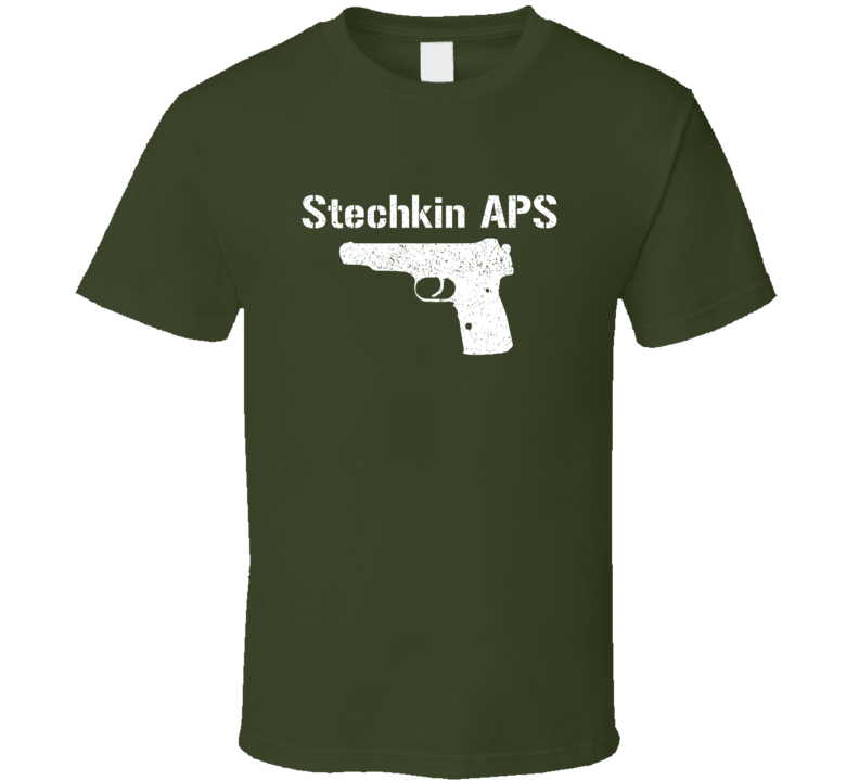 Stechkin Aps Pistol Proper Military Distressed T Shirt Stechkin Aps Pistol Proper Military Distressed T Shirt