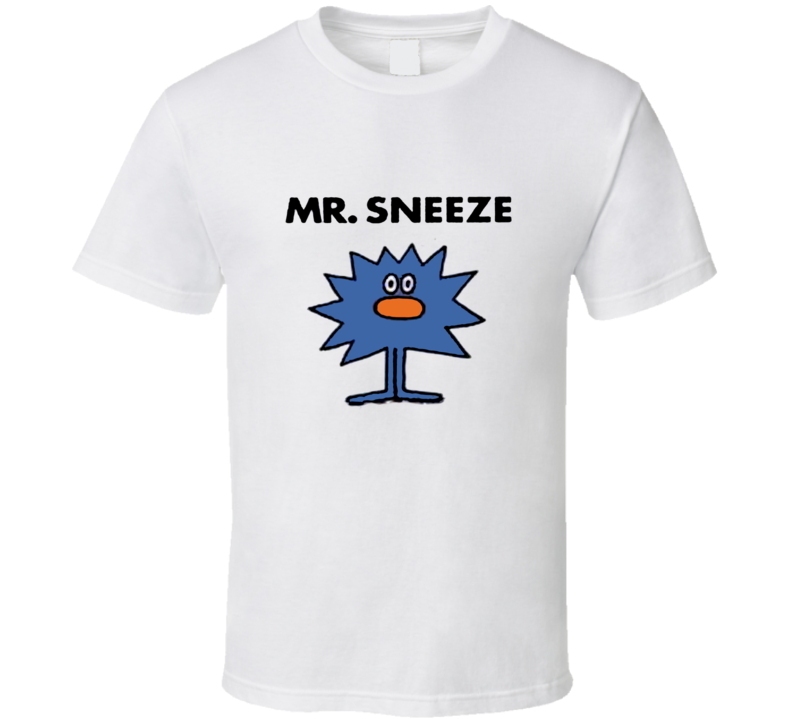 Mr Sneeze Character From Mr Men Book Series Fan T Shirt Mr Sneeze Character From Mr Men Book Series Fan T Shirt