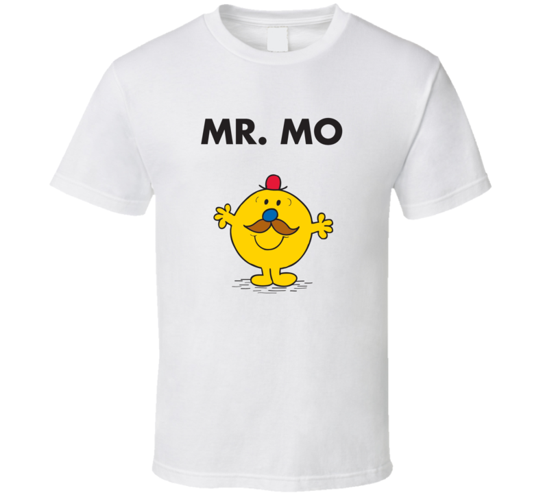 Mr Mo Character From Mr Men Book Series Fan T Shirt Mr Mo Character From Mr Men Book Series Fan T Shirt