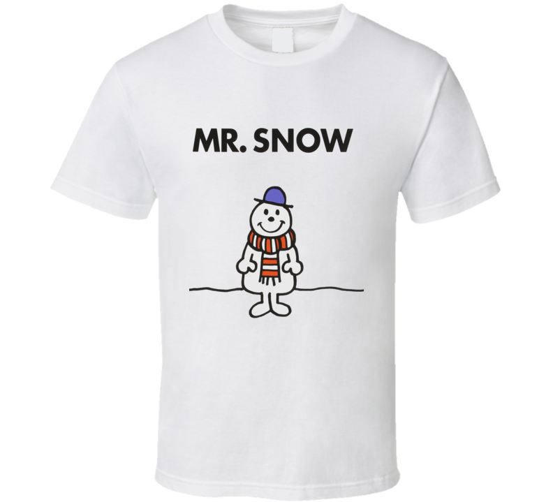 Mr Snow Character From Mr Men Book Series Fan T Shirt Mr Snow Character From Mr Men Book Series Fan T Shirt