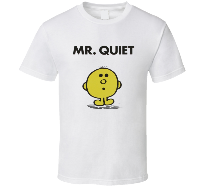 Mr Quiet Character From Mr Men Book Series Fan T Shirt