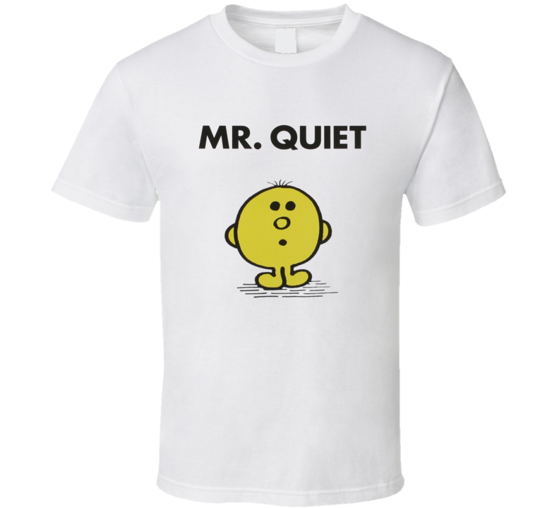 Mr Quiet Character From Mr Men Book Series Fan T Shirt Mr Quiet Character From Mr Men Book Series Fan T Shirt