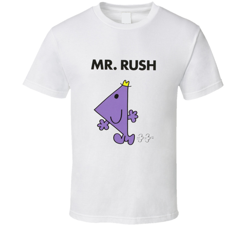 Mr Rush Character From Mr Men Book Series Fan T Shirt Mr Rush Character From Mr Men Book Series Fan T Shirt