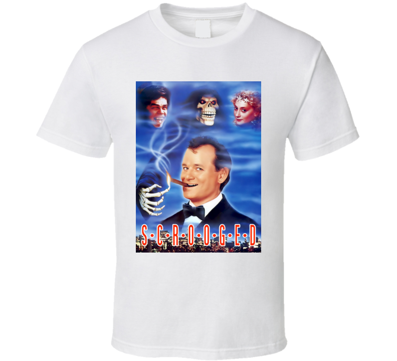 Scrooged Christmas Movie Cover T Shirt