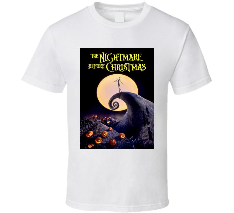 The Nightmare Before Christmas Movie Cover T Shirt The Nightmare Before Christmas Movie Cover T Shirt