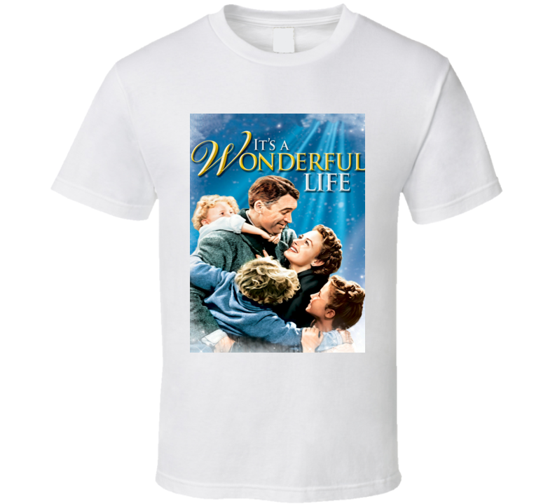 It's A Wonderful Life Christmas Movie Cover T Shirt It's A Wonderful Life Christmas Movie Cover T Shirt