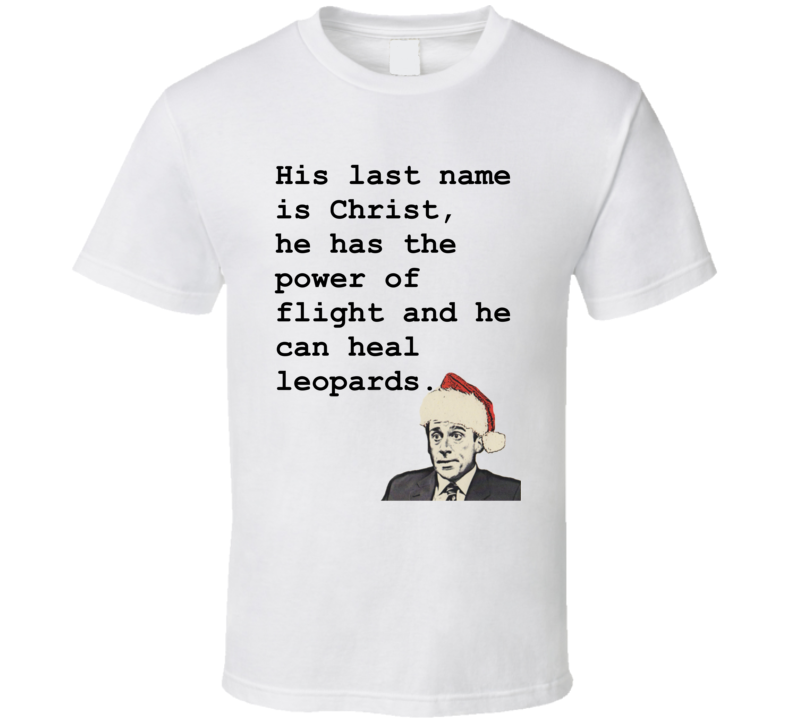 Funny Michael Scott Christmas Quote Christ The Office TV Show Shirt Funny Michael Scott Christmas Quote Christ The Office TV Show Shirt