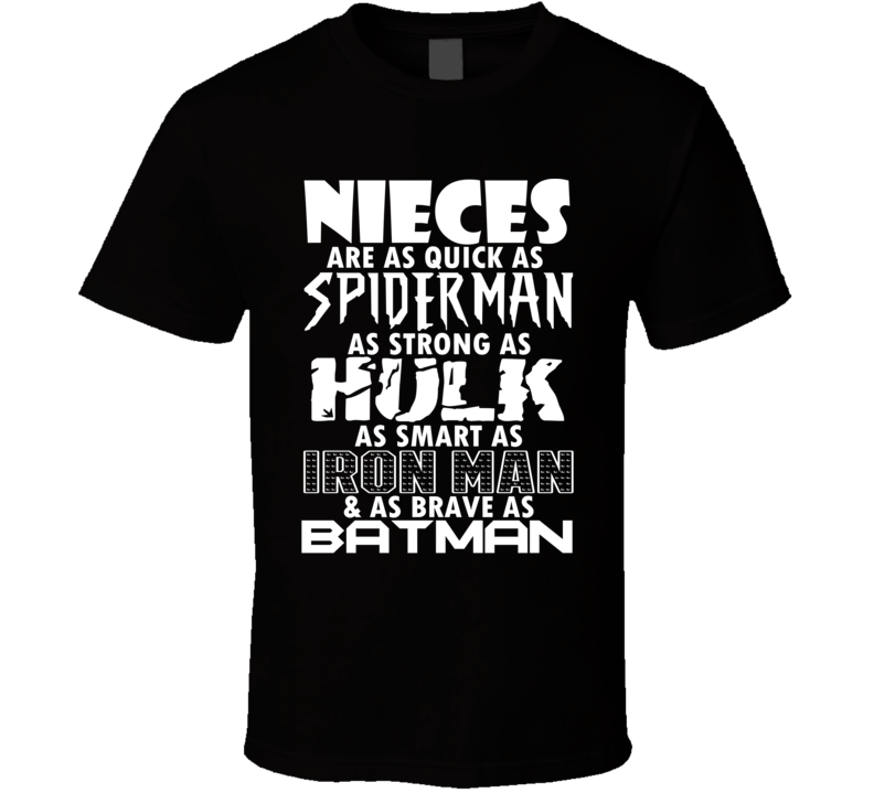 Nieces Funny Comic Book Superhero T Shirt Nieces Funny Comic Book Superhero T Shirt