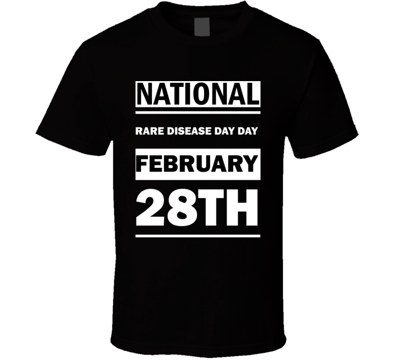 National Rare Disease Day DAY February 28th Calendar Day Shirt National Rare Disease Day DAY February 28th Calendar Day Shirt