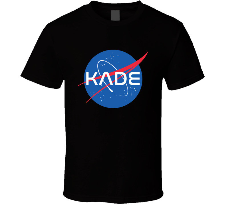 Kade NASA Logo Your Name Space Agency T Shirt Kade NASA Logo Your Name Space Agency T Shirt