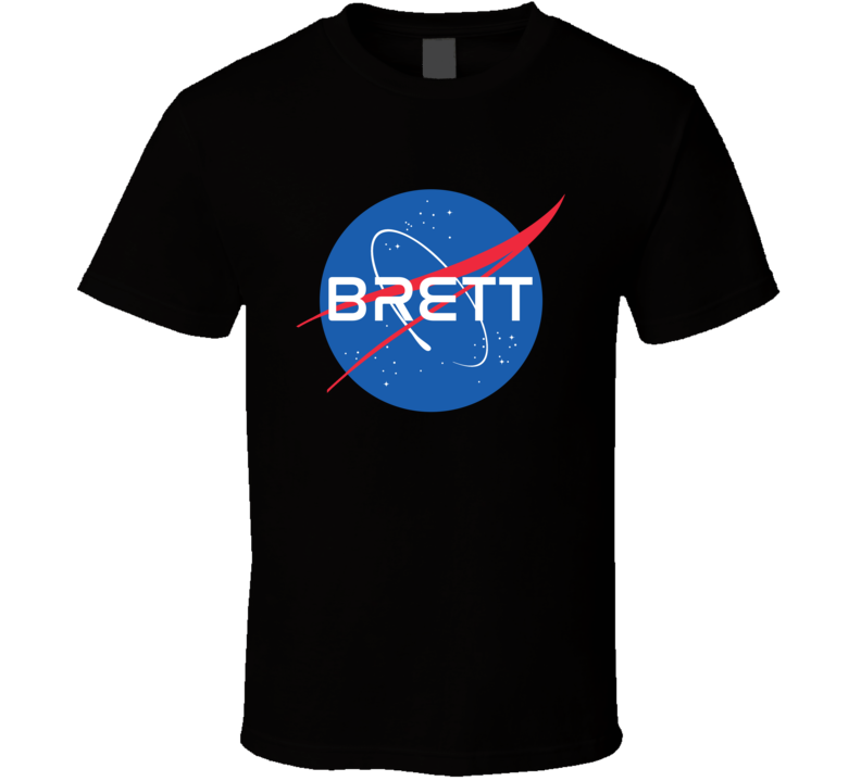 Brett NASA Logo Your Name Space Agency T Shirt Brett NASA Logo Your Name Space Agency T Shirt