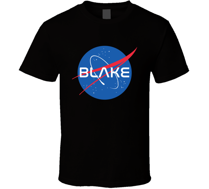 Blake NASA Logo Your Name Space Agency T Shirt Blake NASA Logo Your Name Space Agency T Shirt