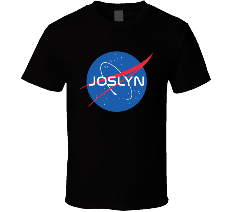 Joslyn NASA Logo Your Name Space Agency T Shirt