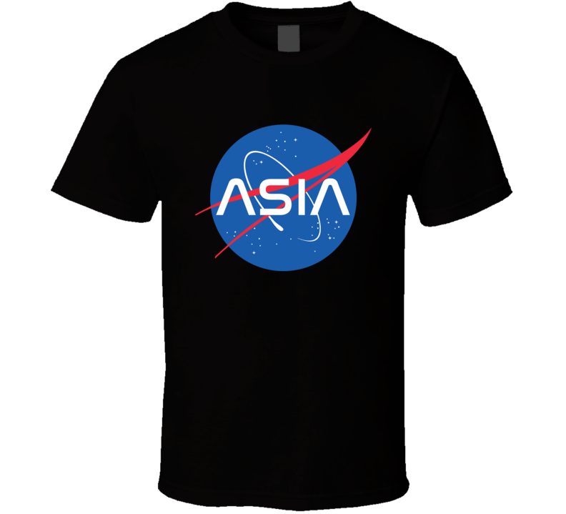 Asia NASA Logo Your Name Space Agency T Shirt