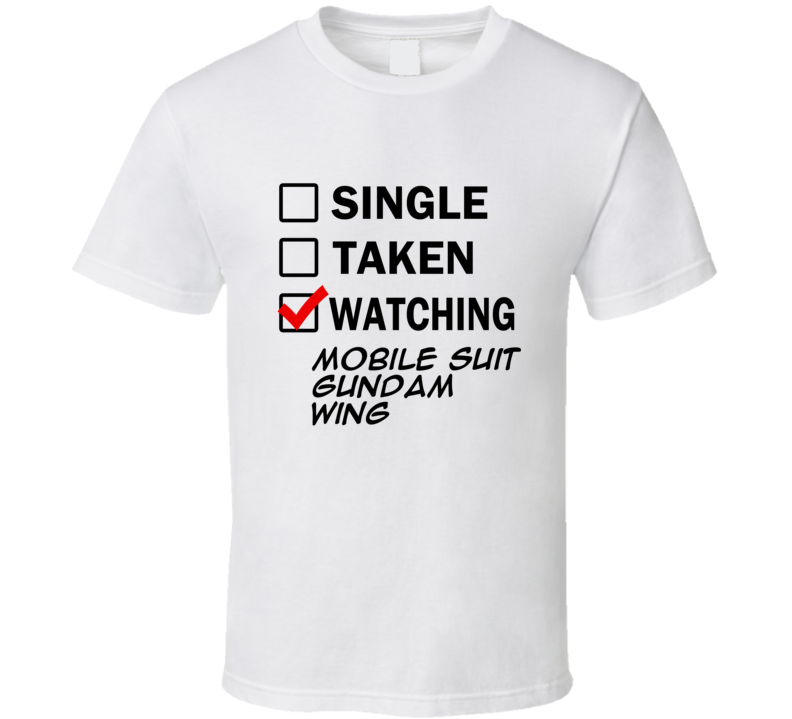 Life Is Short Watch Mobile Suit Gundam Wing Anime TV T Shirt