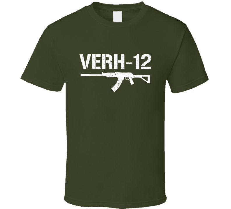 Vepr12 Rifle Military Distressed Updated T Shirt Vepr12 Rifle Military Distressed Updated T Shirt