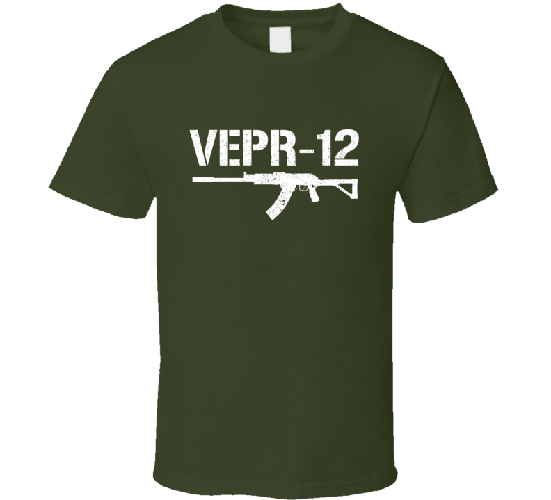 Vepr12 Rifle Military Distressed T Shirt Vepr12 Rifle Military Distressed T Shirt