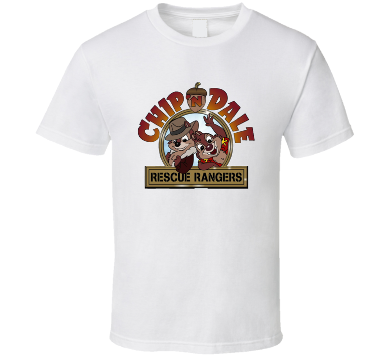 Chip And Dale Rescue Rangers Retro Cartoon Tv Show  T Shirt