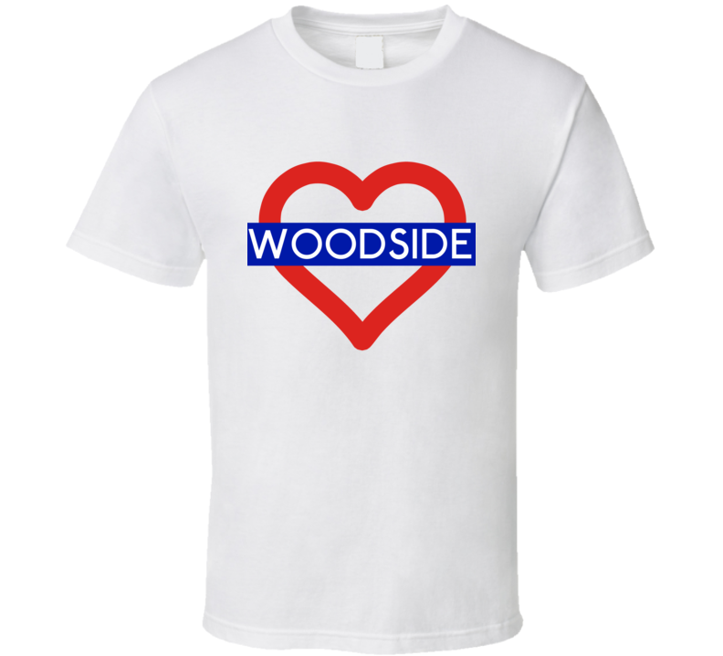Love London Underground Tube Woodside Heart Design England T Shirt Love London Underground Tube Woodside Heart Design England T Shirt