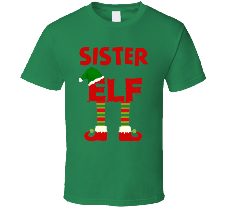 sister Elf Christmas Holiday Personalized T Shirt sister Elf Christmas Holiday Personalized T Shirt