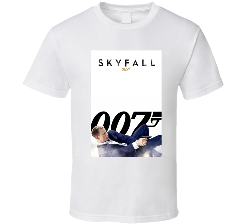 Skyfall 007 Movie Cover T Shirt Skyfall 007 Movie Cover T Shirt