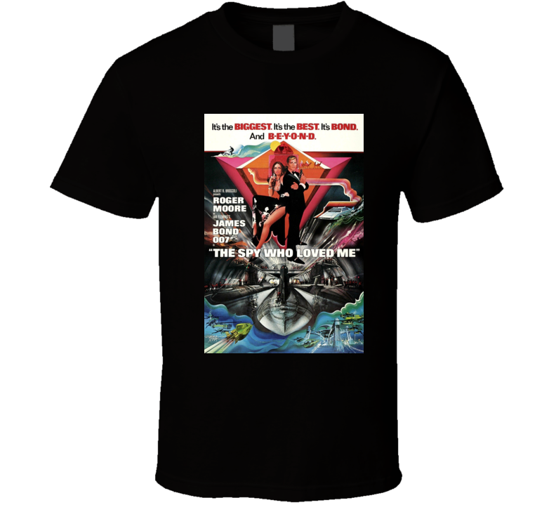 The Spy Who Loved Me 007 Movie Cover  T Shirt