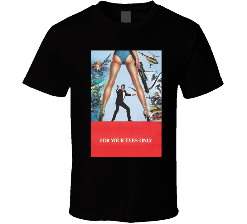 For Your Eyes Only 007 Movie Cover  T Shirt