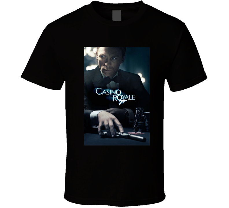 Casino Royale 2006 007 Movie Cover  T Shirt