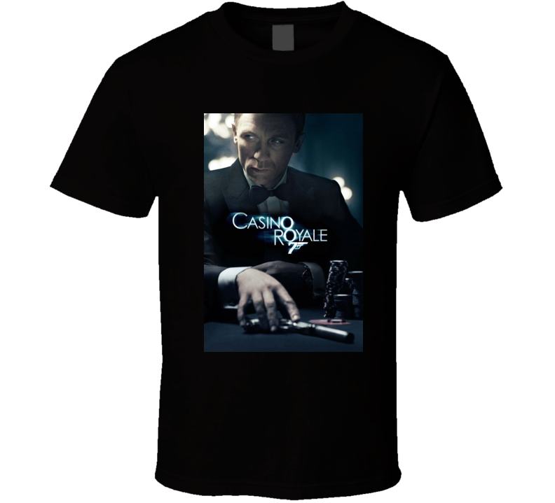 Casino Royale 2006 007 Movie Cover T Shirt Casino Royale 2006 007 Movie Cover T Shirt